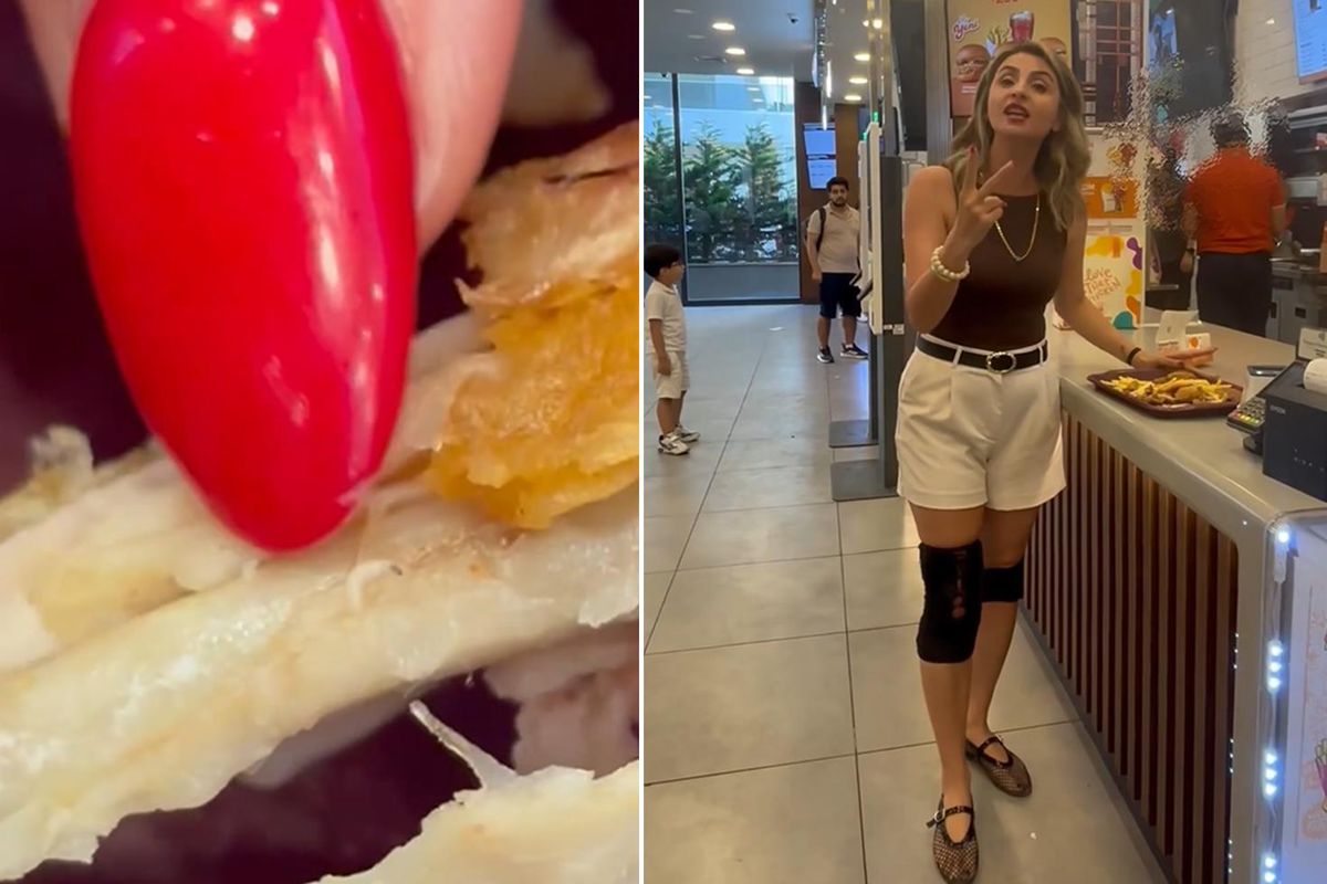 Ünlü fast food zincirinde mide bulandıran olay! Çocuğuna aldığı tavuktan kurt çıktı